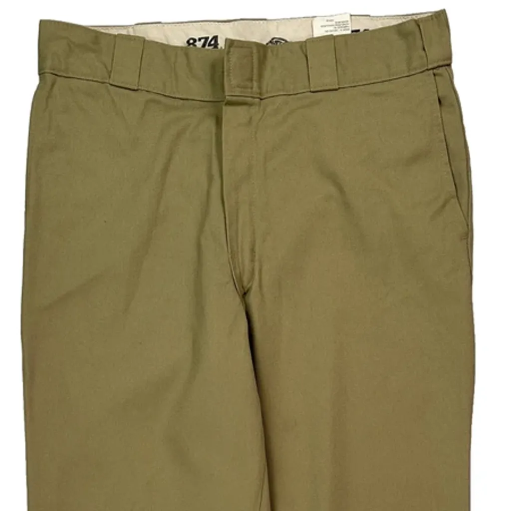 Dickies Trousers - 34W 32L Khaki Polyester Blend - Image 9