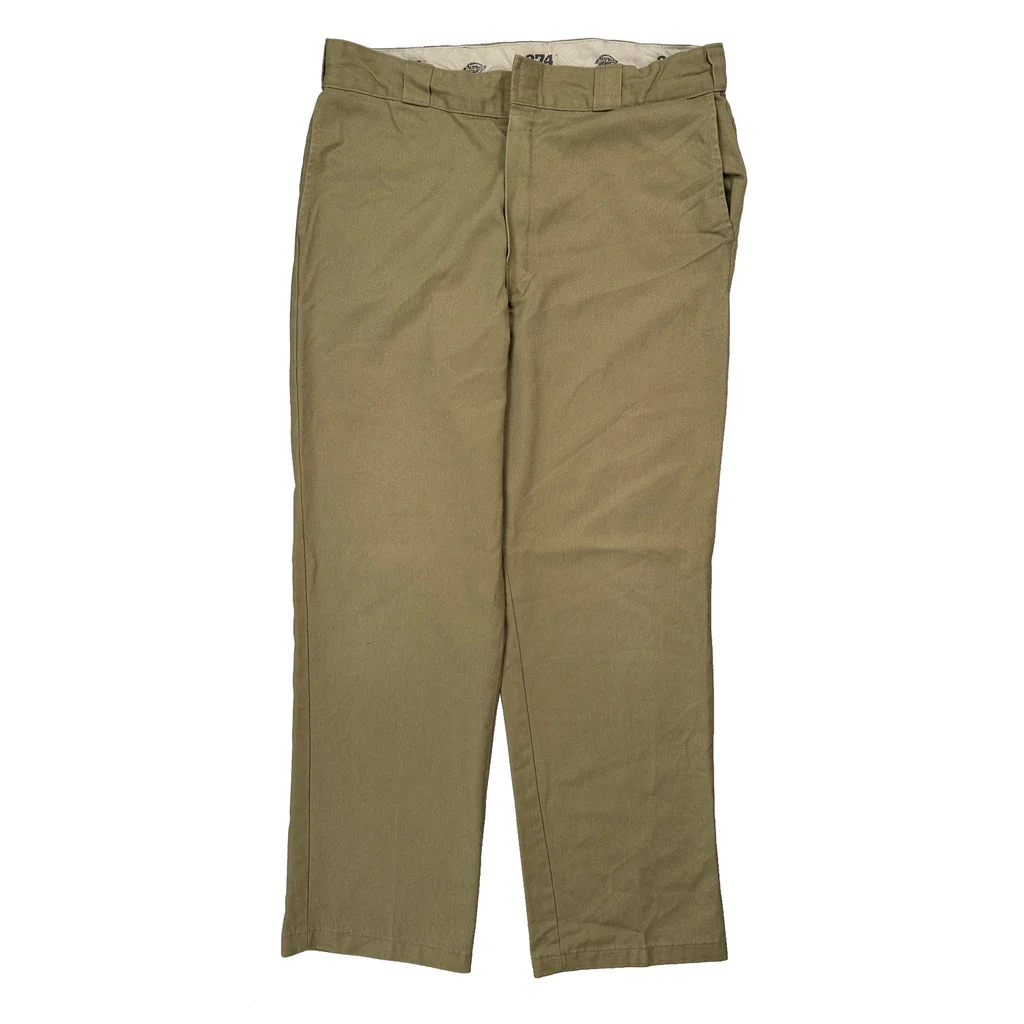 Dickies Trousers - 34W 31L Khaki Cotton - Image 2