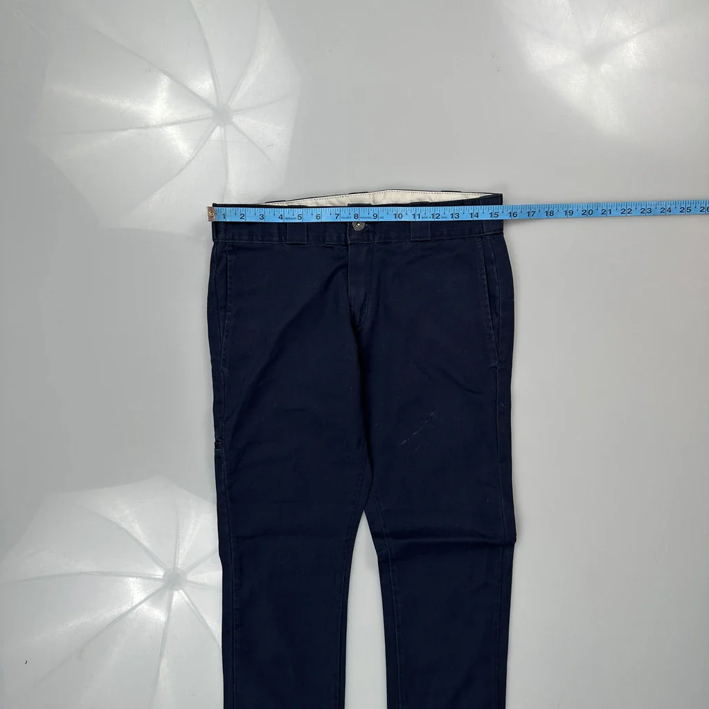 Dickies Trousers - 30W 29L Navy Cotton - Image 3