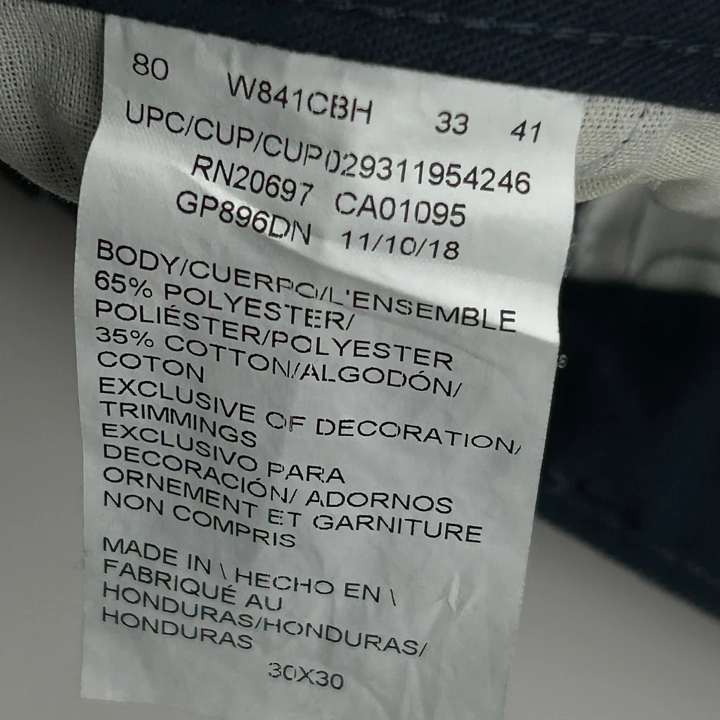 Dickies Trousers - 30W 30L Navy Polyester Blend - Image 6