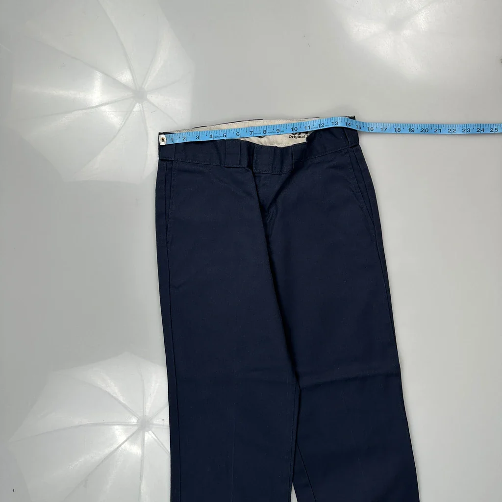 Dickies Trousers - 32W 29L Navy Polyester Blend - Image 3