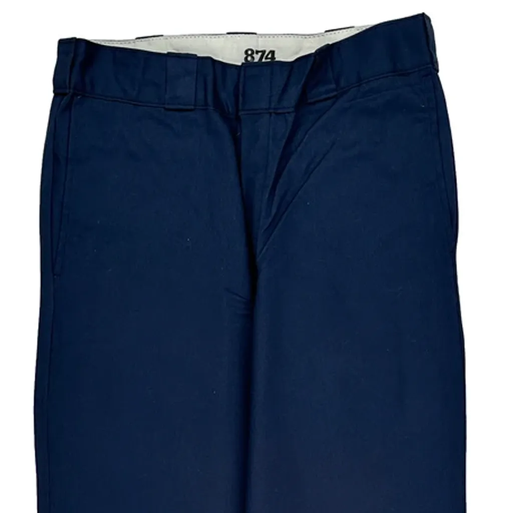 Dickies Trousers - 33W 32L Navy Polyester Blend - Image 10