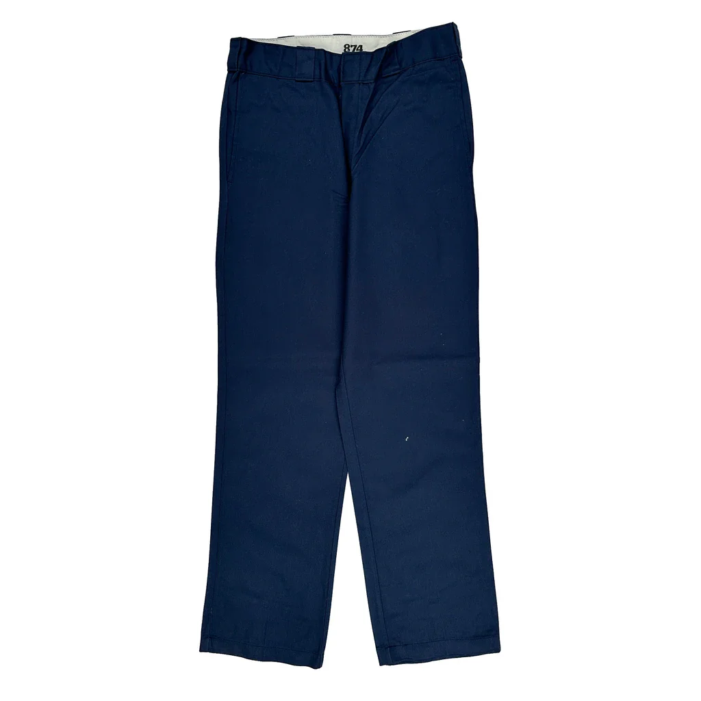 Dickies Trousers - 33W 32L Navy Polyester Blend - Image 2