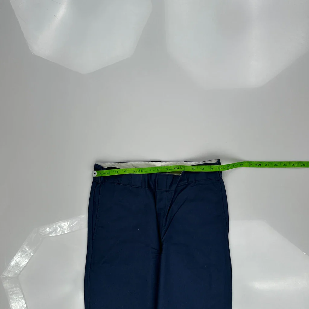 Dickies Trousers - 33W 32L Navy Polyester Blend - Image 3