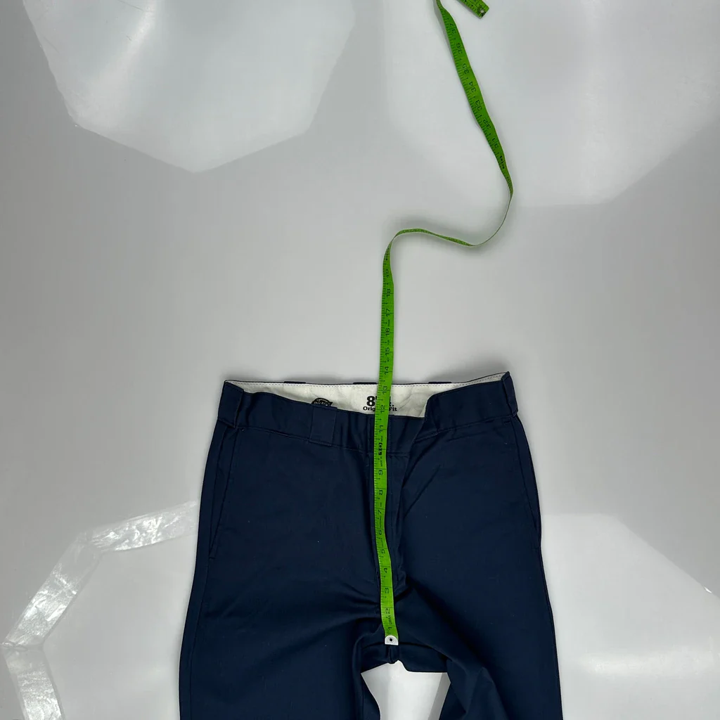 Dickies Trousers - 33W 32L Navy Polyester Blend - Image 4