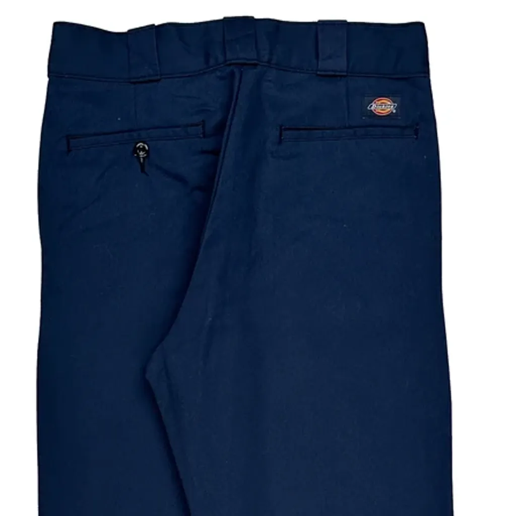 Dickies Trousers - 33W 32L Navy Polyester Blend - Image 9