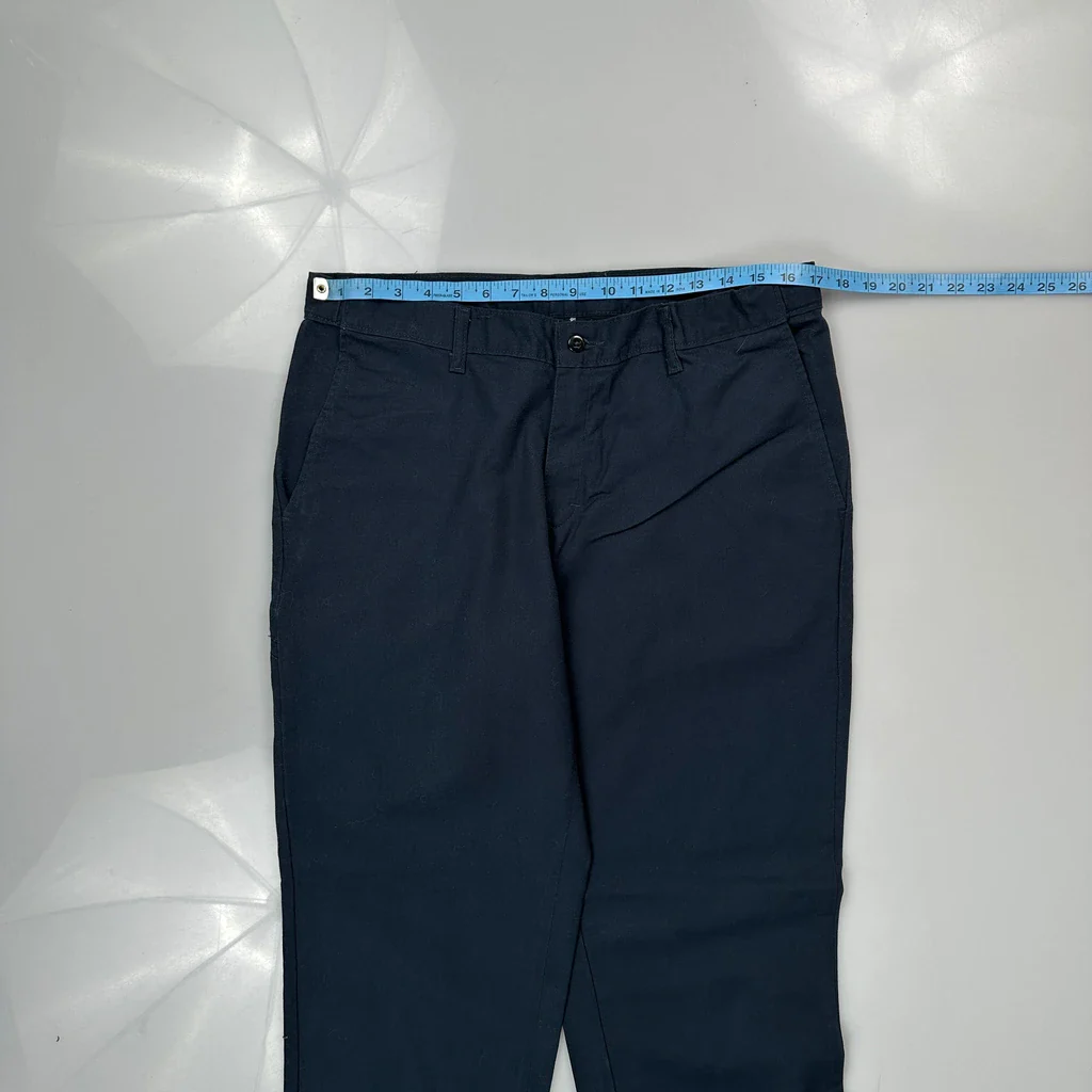 Dickies Trousers - 34W 32L Navy Polyester Blend - Image 4