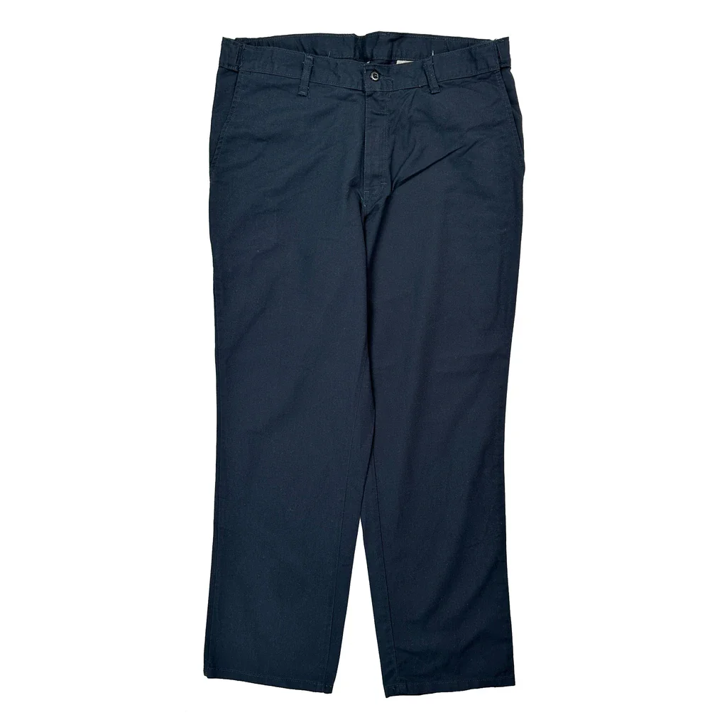 Dickies Trousers - 34W 30L Navy Polyester Blend - Image 2