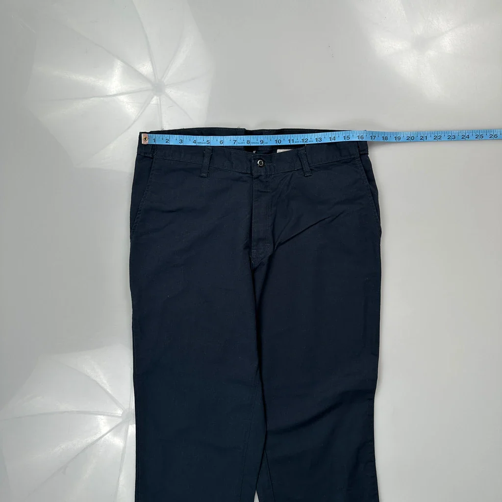 Dickies Trousers - 34W 30L Navy Polyester Blend - Image 3