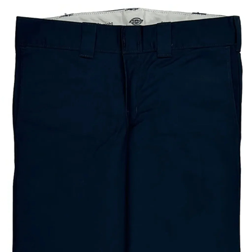 Dickies Trousers - 34W 32L Navy Cotton Blend - Image 9
