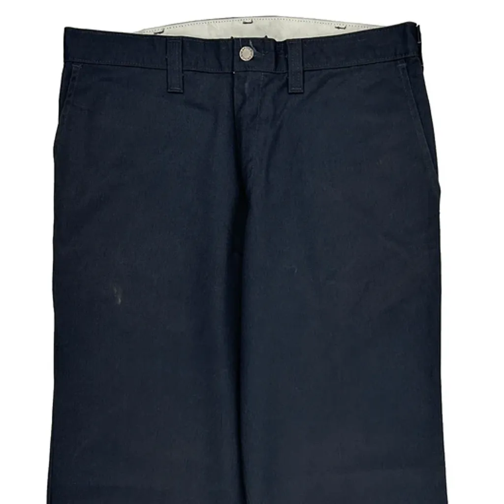 Dickies Trousers - 34W 32L Navy Polyester Blend - Image 11