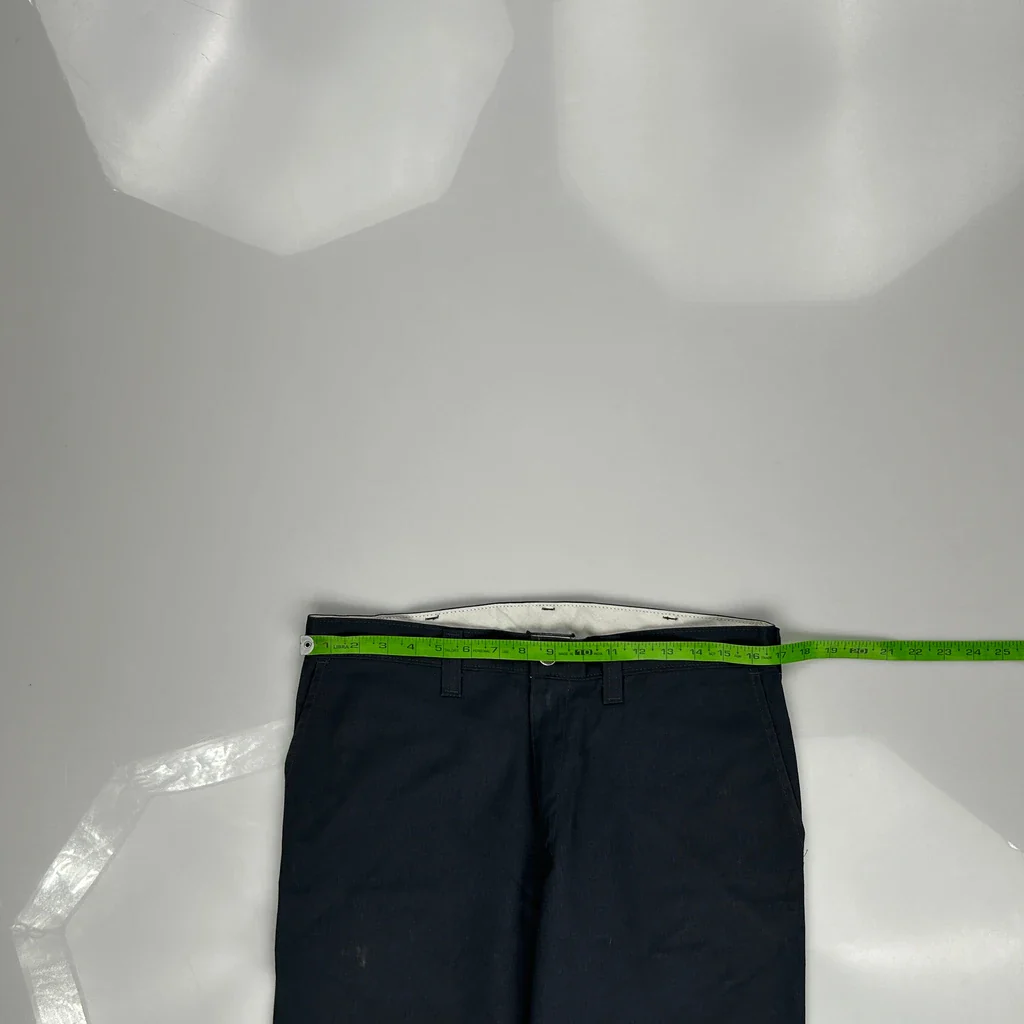 Dickies Trousers - 34W 32L Navy Polyester Blend - Image 3