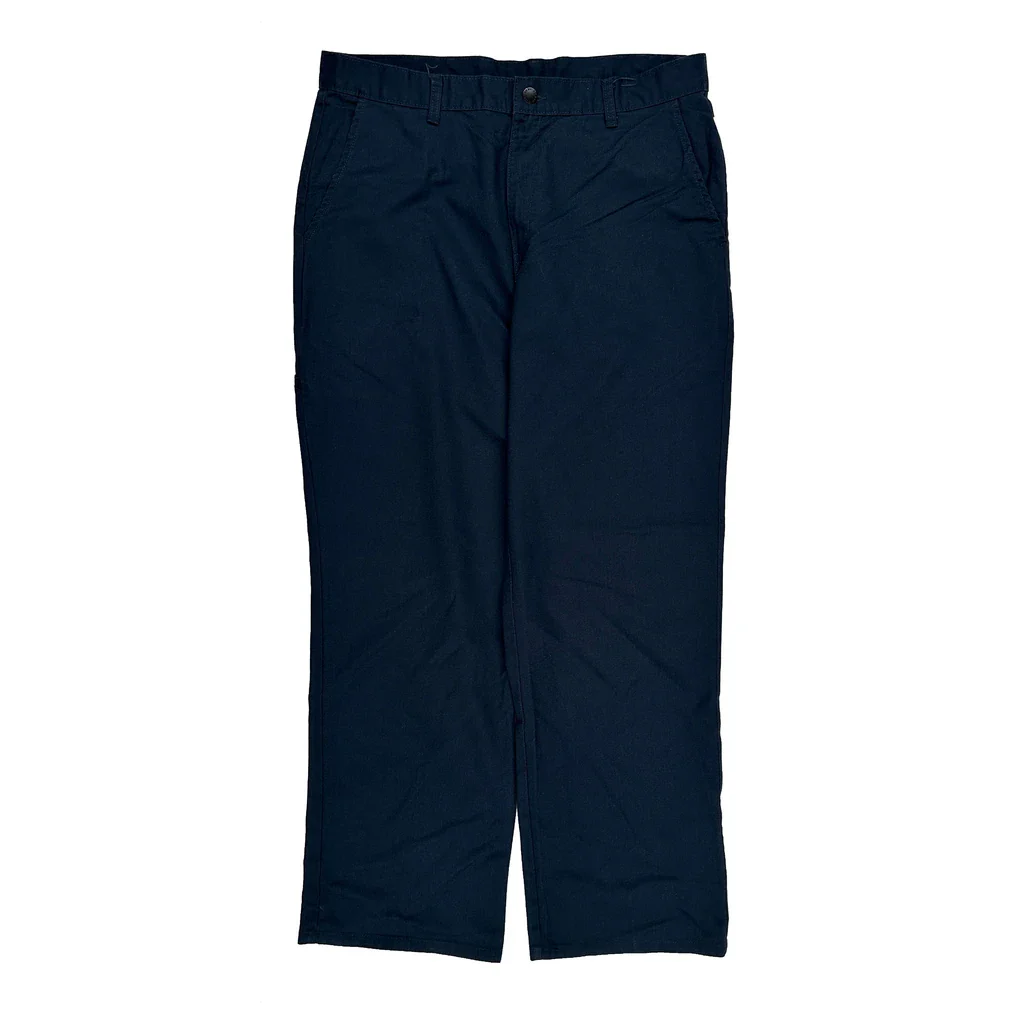 Dickies Trousers - 34W 31L Navy Polyester Blend - Image 2
