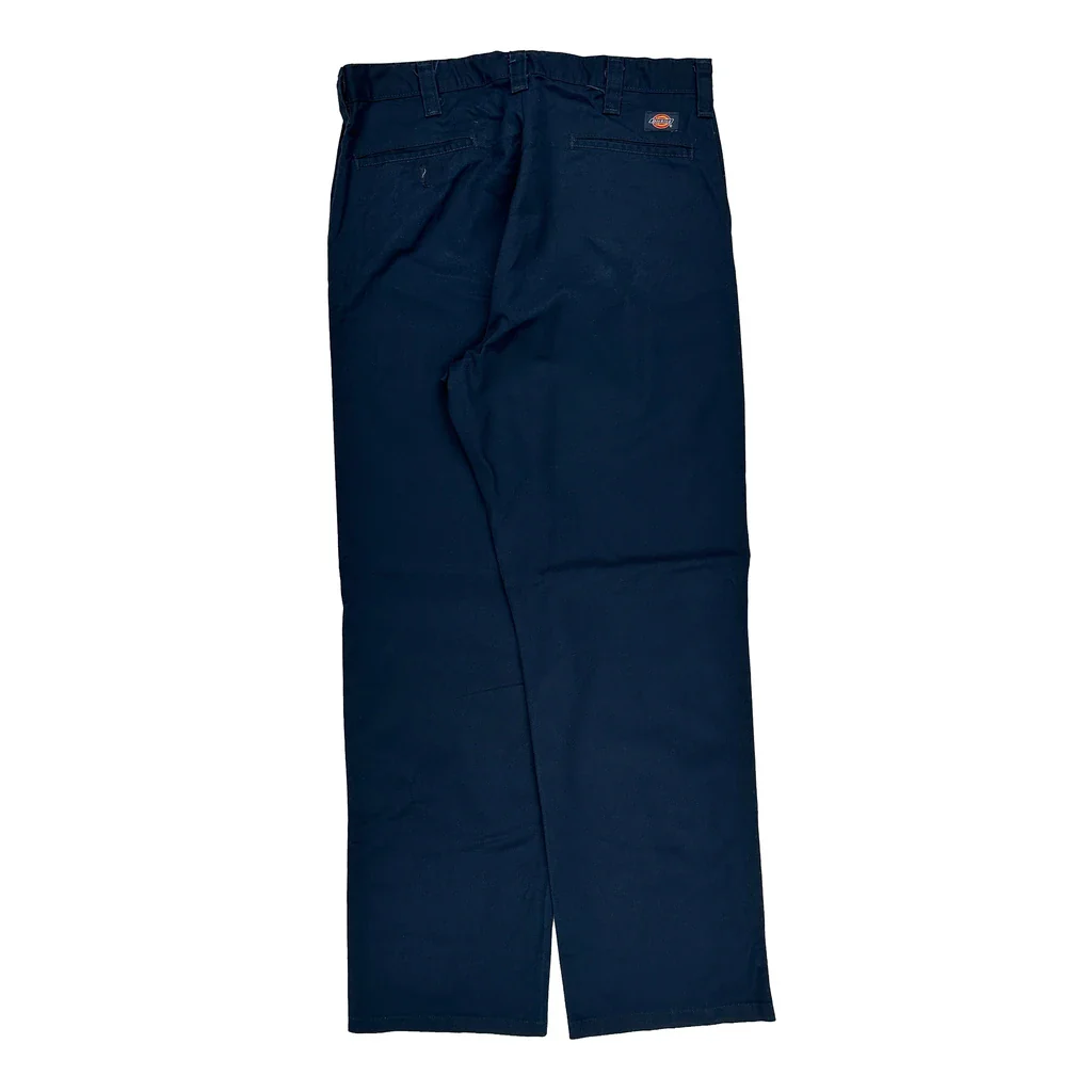 Dickies Trousers - 34W 34L Navy Cotton