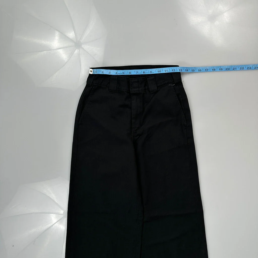 Dickies Trousers - 25W UK 8 Black Cotton Blend - Image 3