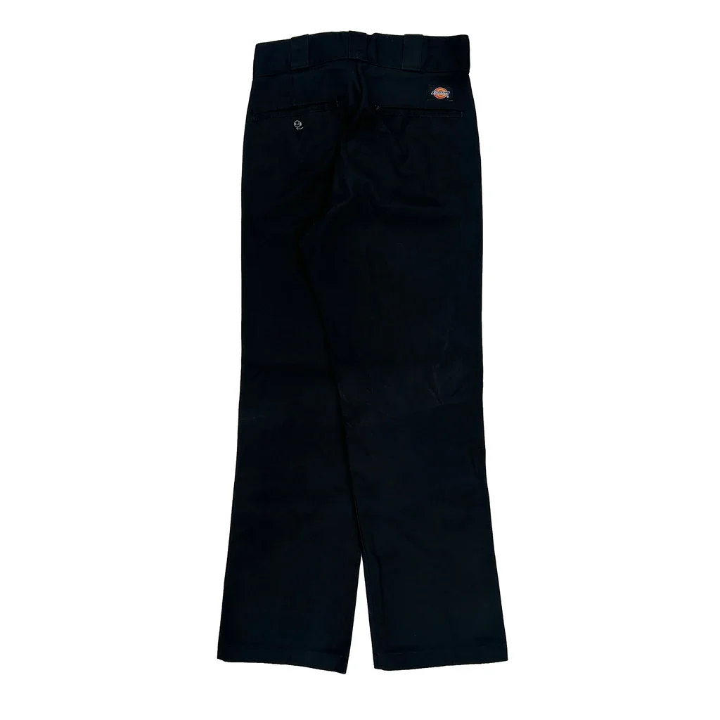 Dickies Trousers - 28W UK 10 Black Cotton Blend