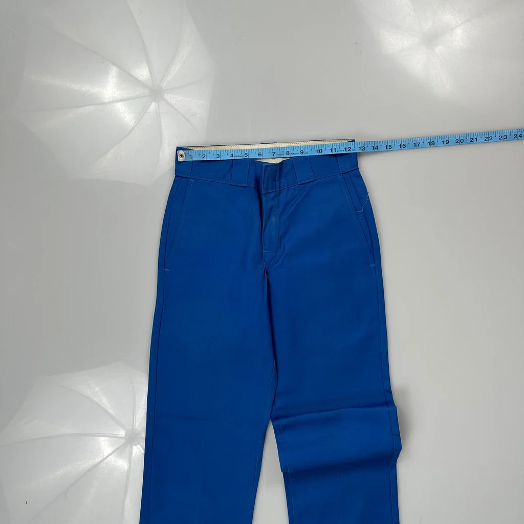 Dickies Trousers - 25W UK 6 Blue Polyester - Image 4
