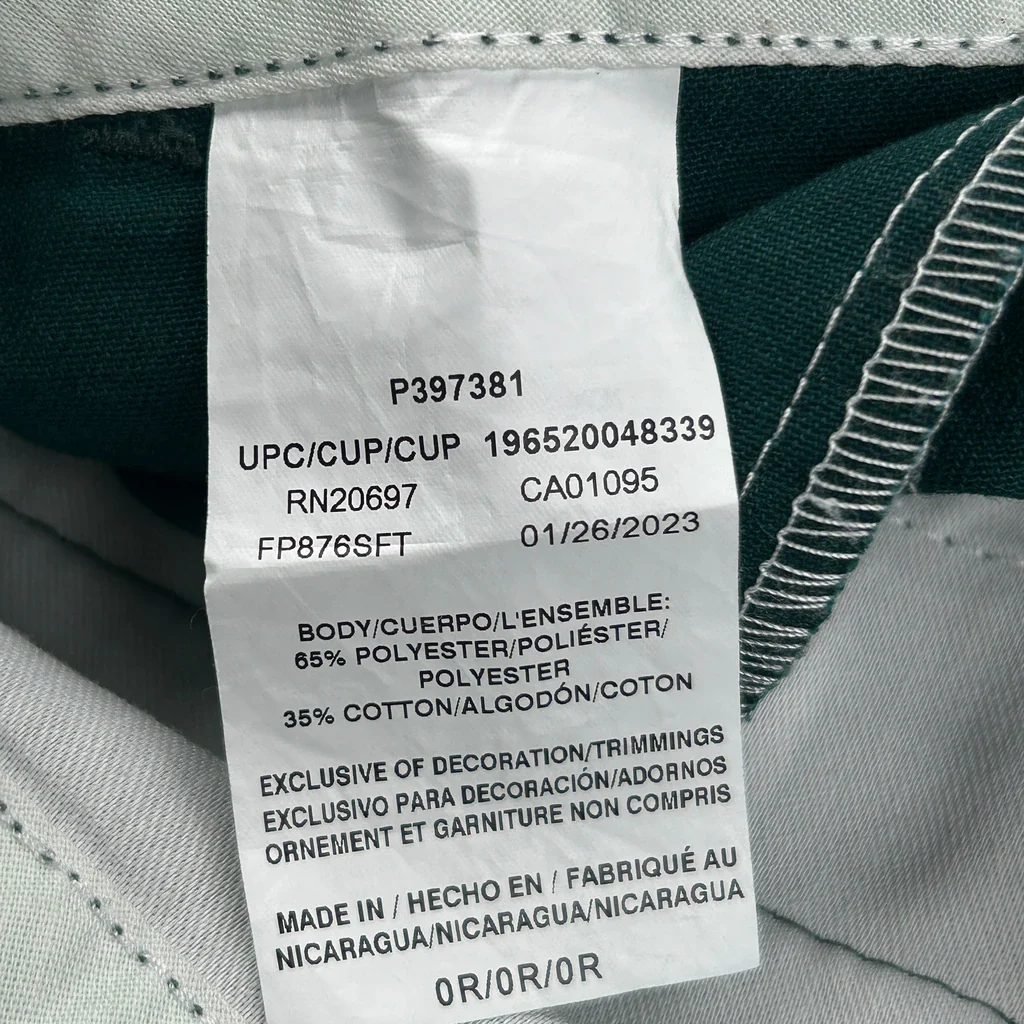 Dickies Trousers - 28W UK 8 Green Polyester Blend - Image 6