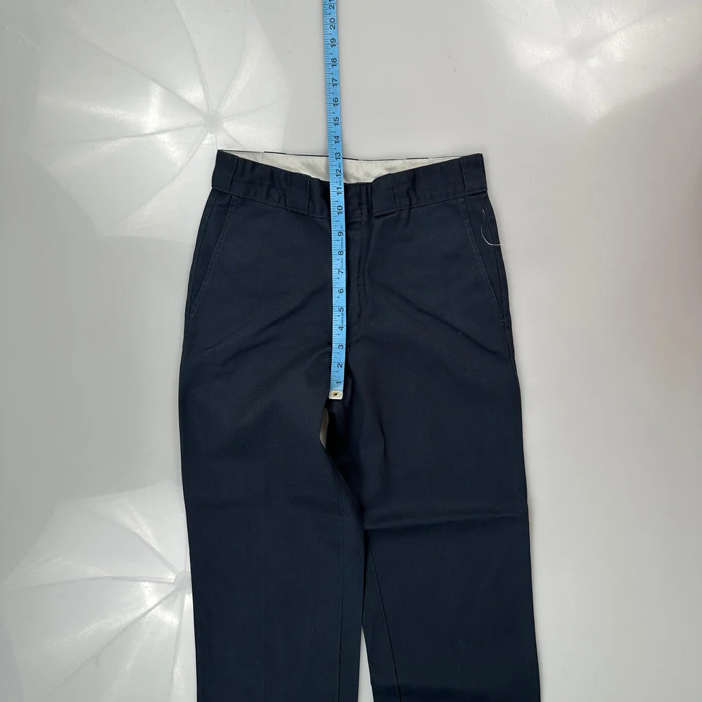 Dickies Trousers - 28W UK 10 Navy Polyester - Image 4