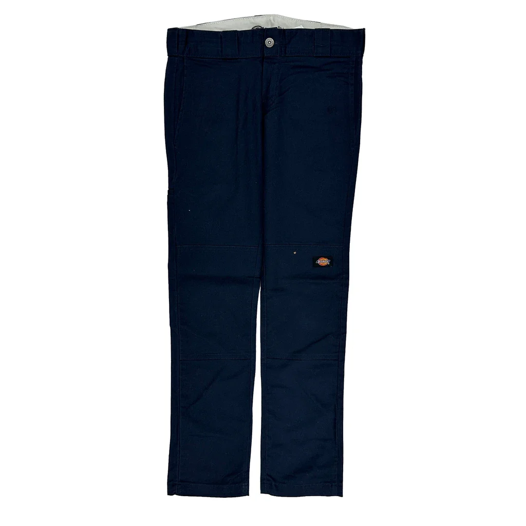Dickies Trousers - 28W UK 8 Navy Cotton Blend - Image 2