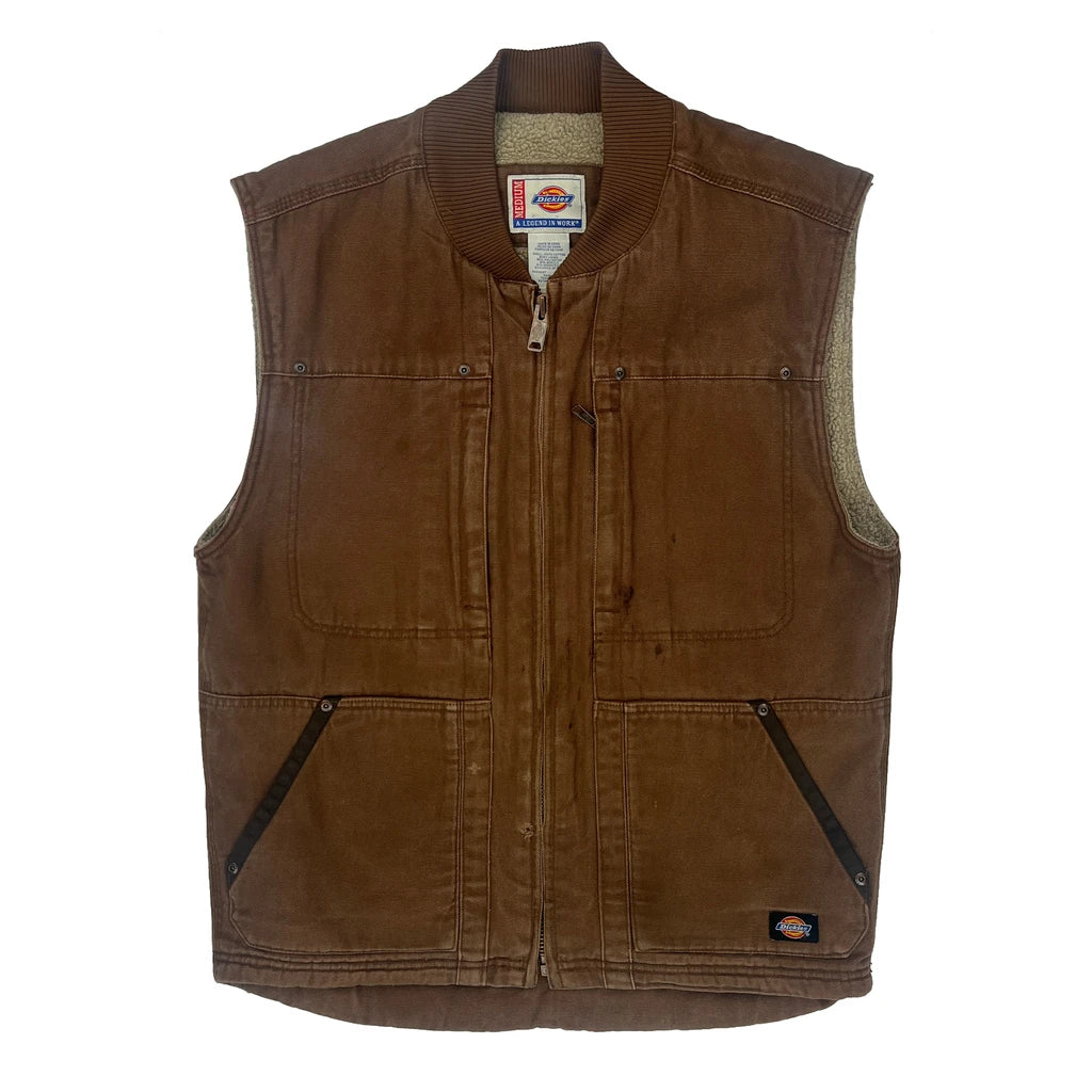 Dickies Vest - Medium Brown Cotton