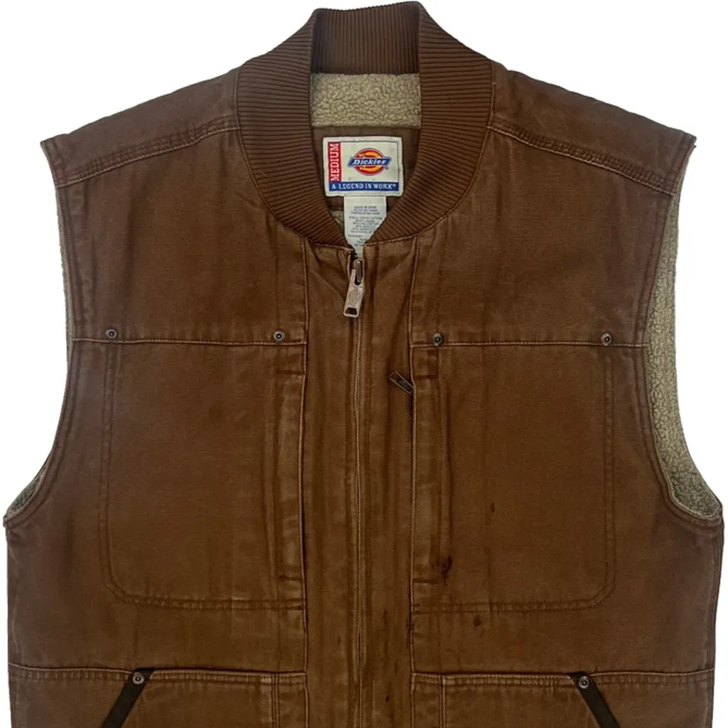 Dickies Vest - Medium Brown Cotton - Image 5