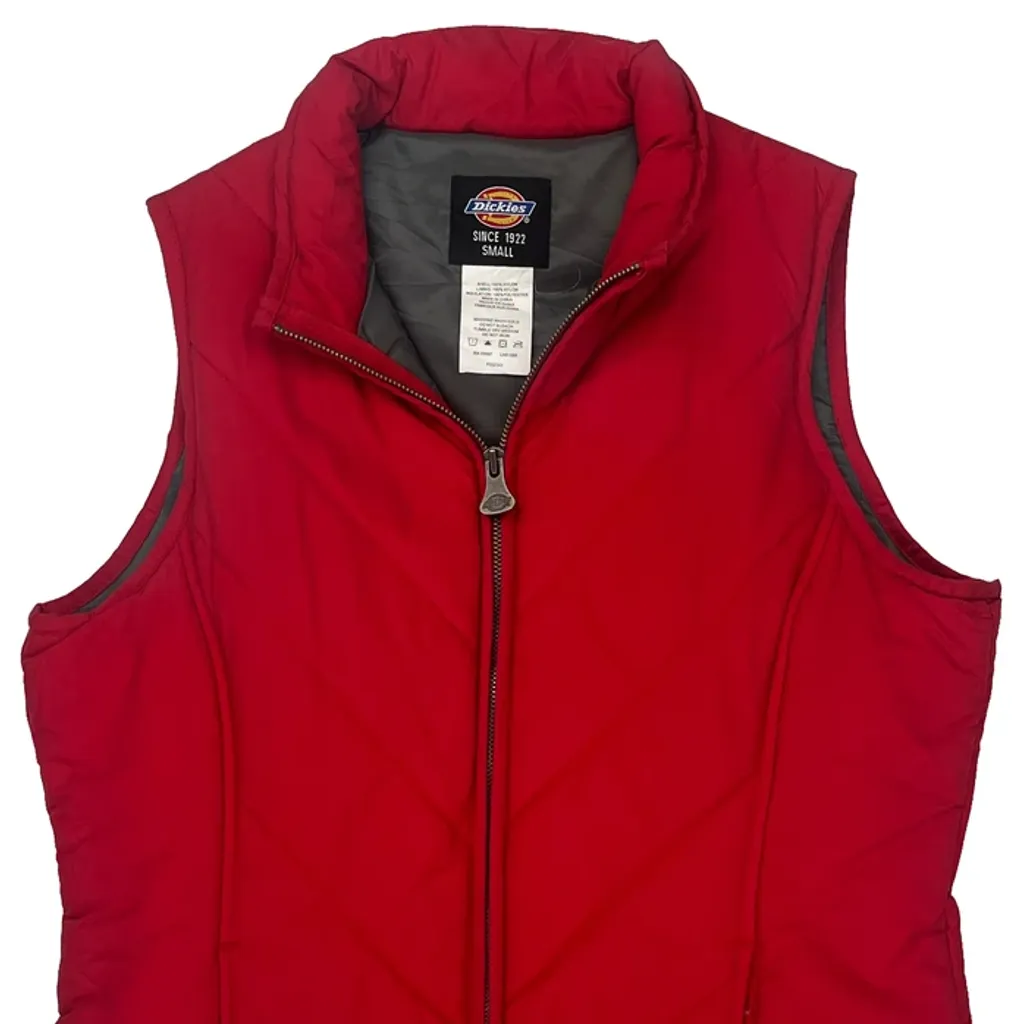 Dickies Vest - Small Red Nylon - Image 5