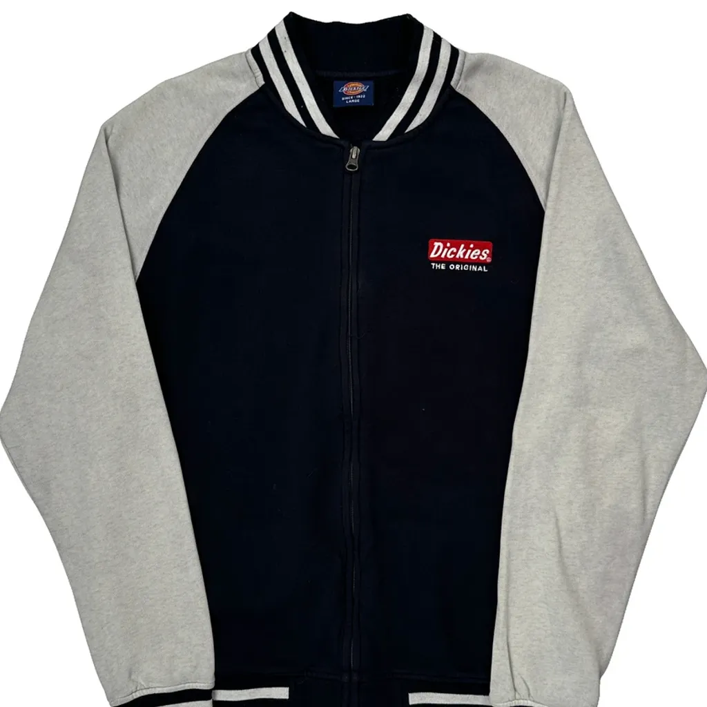 Dickies Zip Up - Large Grey Cotton Blend - Image 4