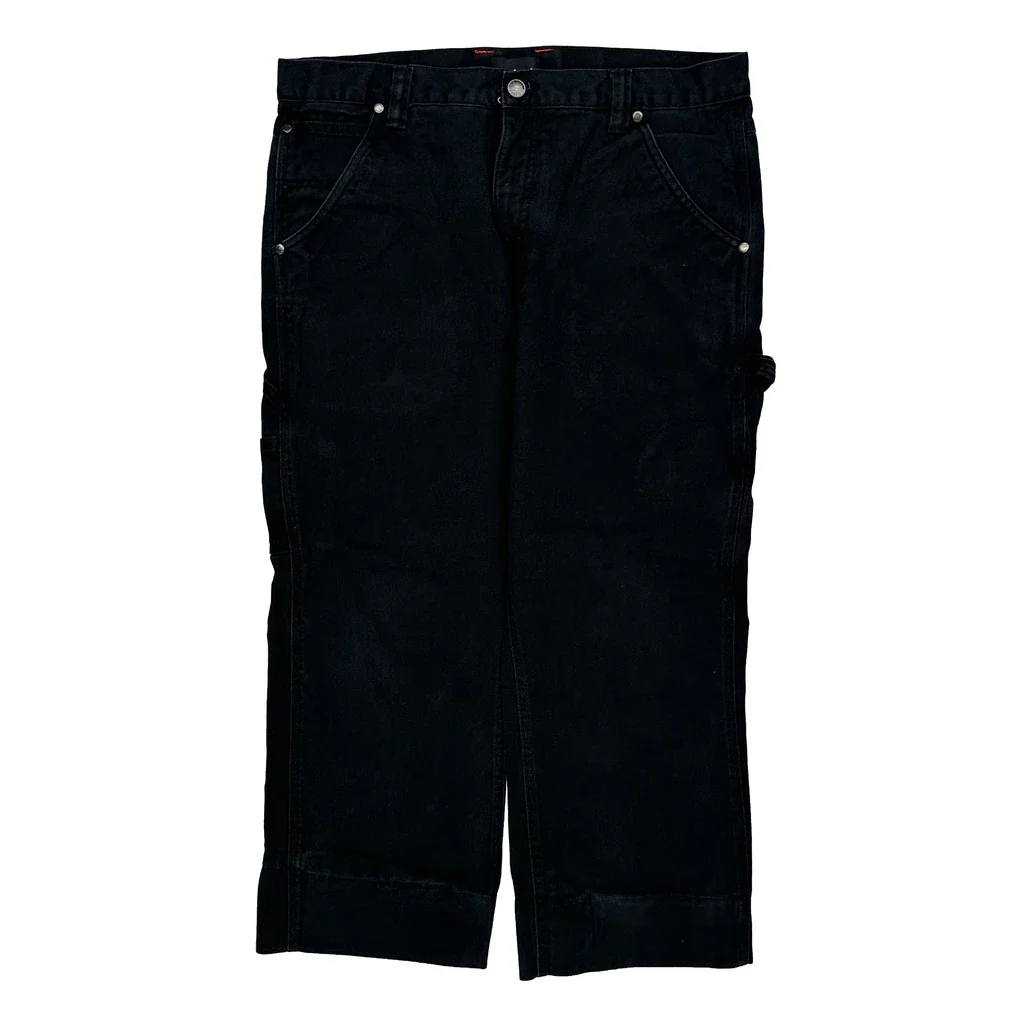 Die Hard Carpenter Trousers - 36W 25L Black Cotton - Image 2