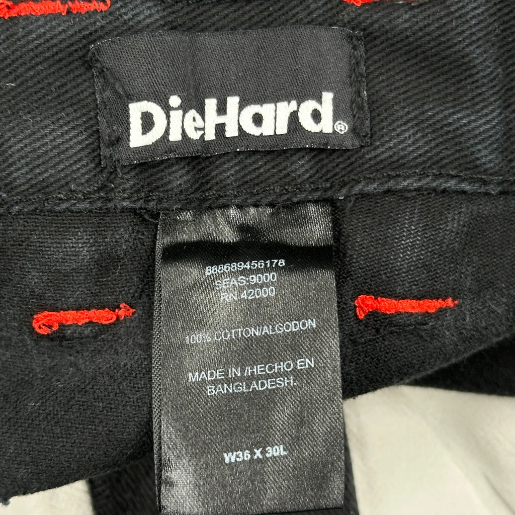 Die Hard Carpenter Trousers - 36W 25L Black Cotton - Image 6