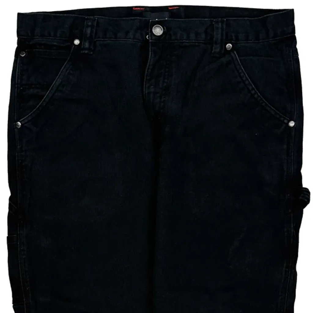 Die Hard Carpenter Trousers - 36W 25L Black Cotton - Image 9