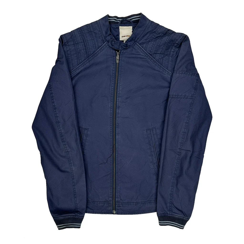 Diesel Bomber Jacket - Medium Blue Cotton