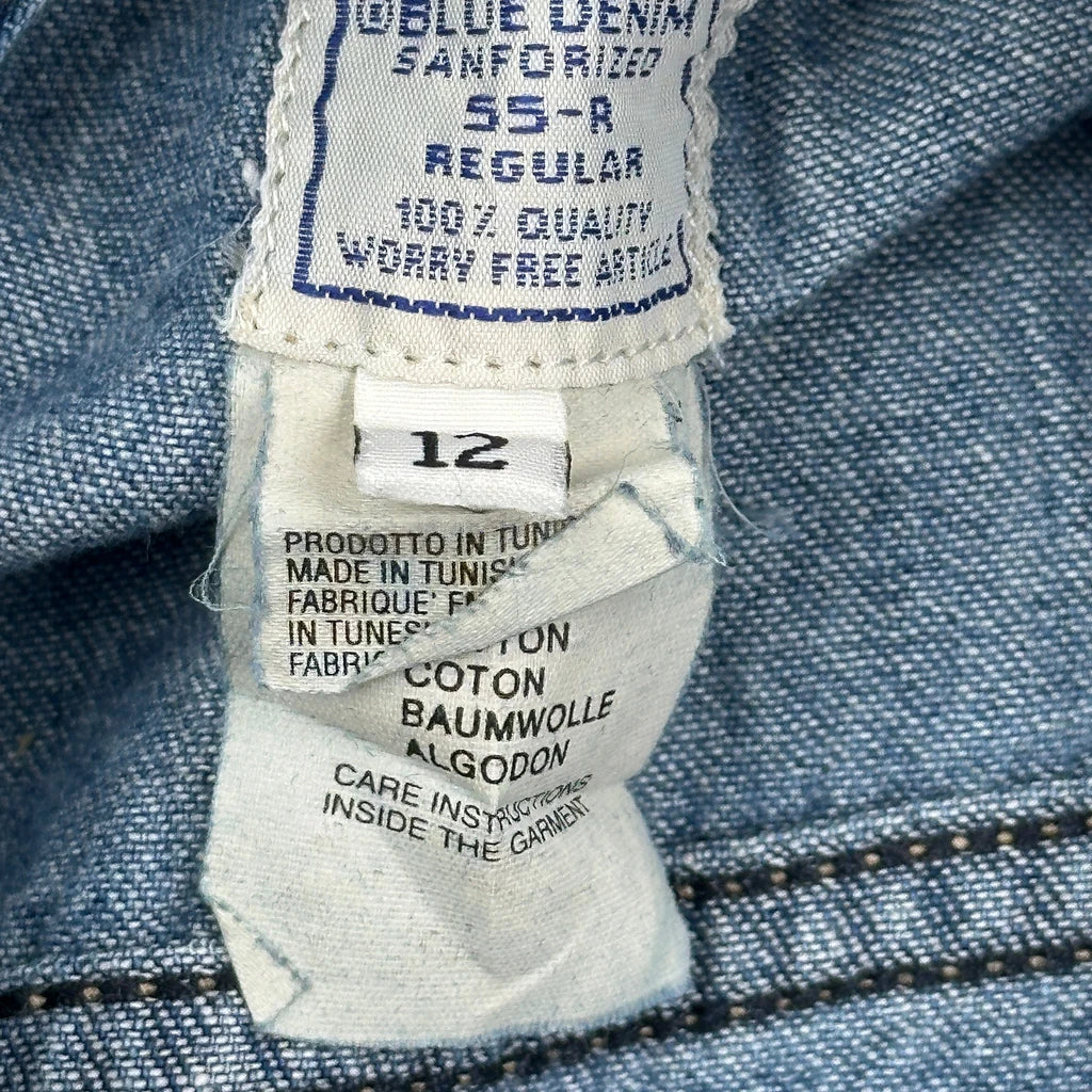 Diesel Pearl Snap Denim Shirt - Large Blue Cotton - Image 3