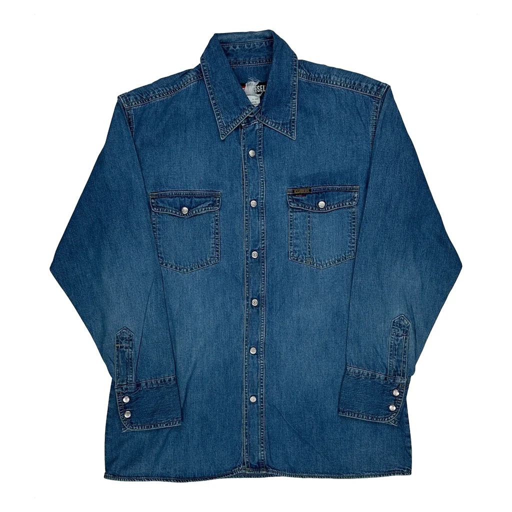 Diesel Denim Shirt - Medium Blue Cotton