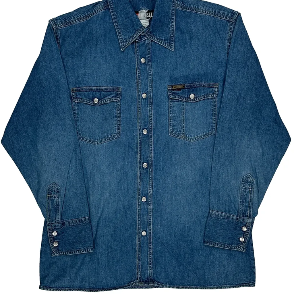 Diesel Denim Shirt - Medium Blue Cotton - Image 4