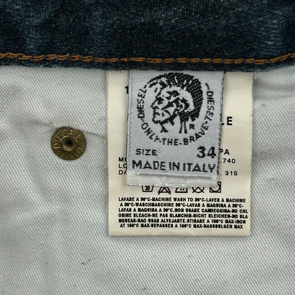 Diesel Denim Shorts - 34W 11L Dark Wash Denim - Image 6