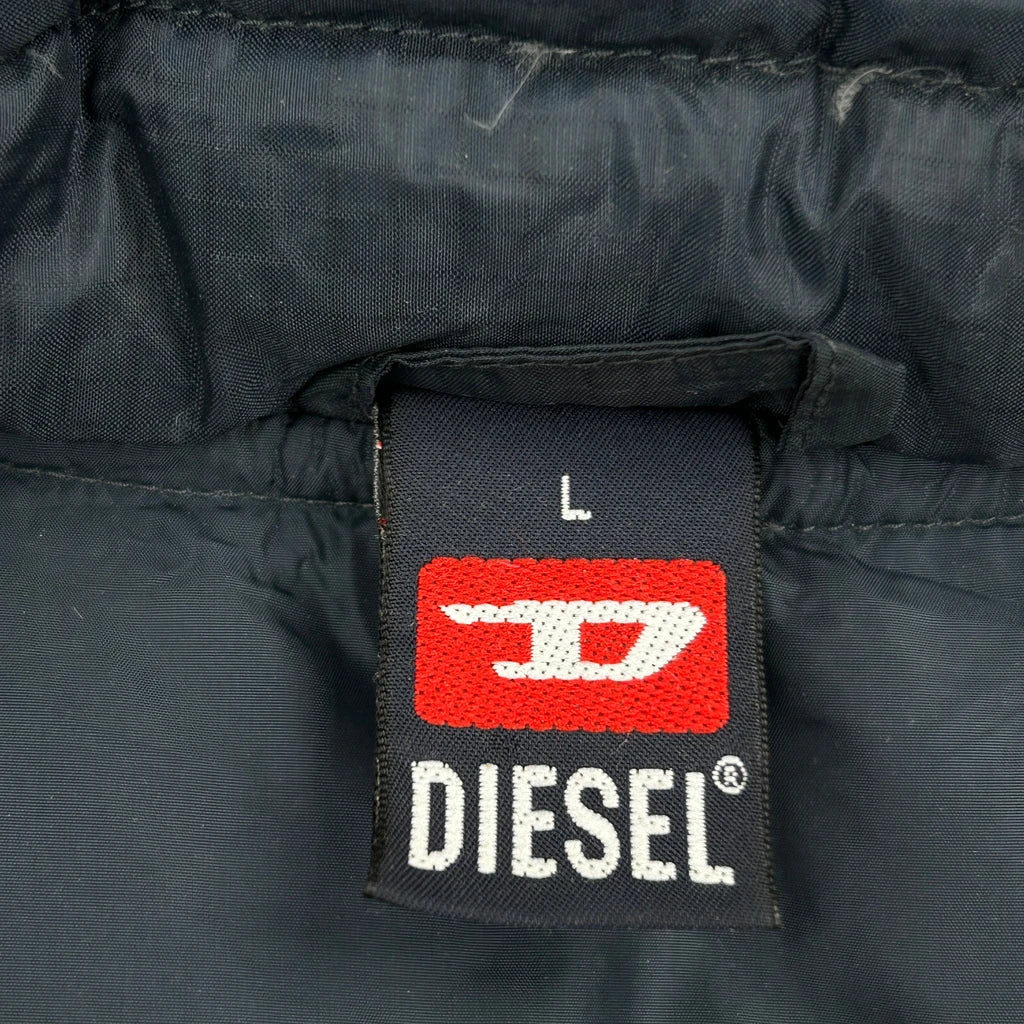 Diesel Puffer Gilet - Large Navy Polyester - Image 3