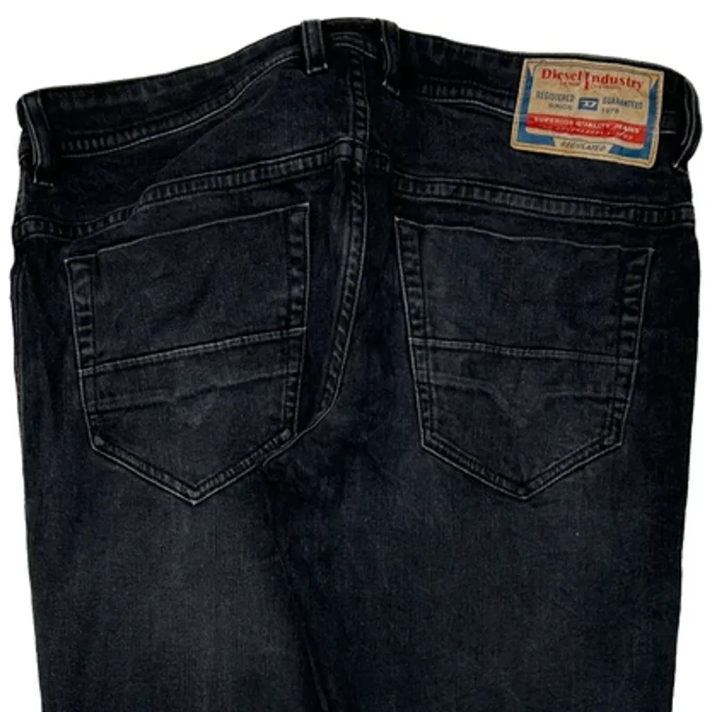 Diesel Slim Fit Jeans - 34W 30L Black Cotton - Image 8
