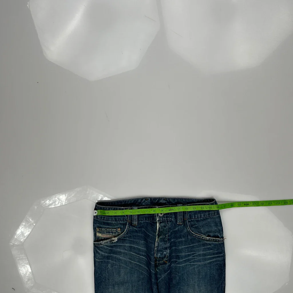 Diesel Flared Bootcut Jeans - 32W 30L Blue Denim - Image 5