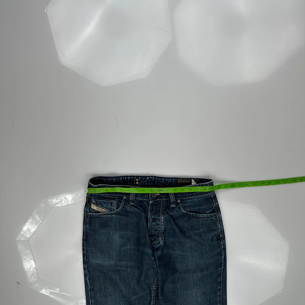 Diesel Straight Jeans - 34W 31L Blue Denim - Image 3