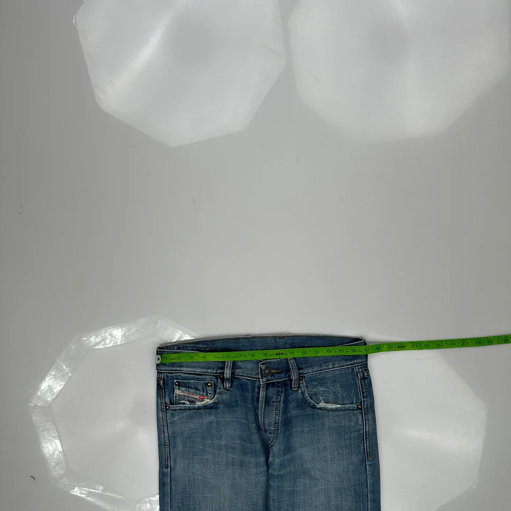 Diesel Relaxed Jeans - 34W 31L Blue Cotton - Image 3