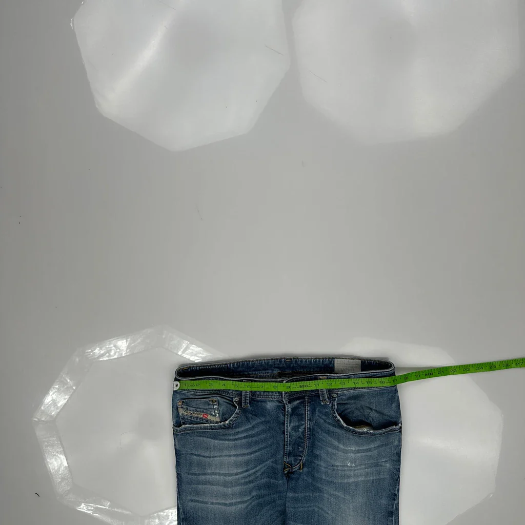 Diesel Slim Fit Jeans - 34W 29L Blue Cotton - Image 3