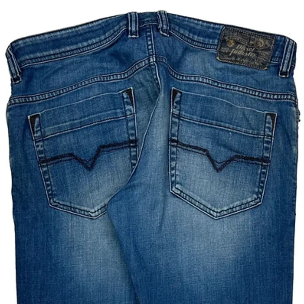 Diesel Slim Jeans - 35W 32L Blue Cotton - Image 7