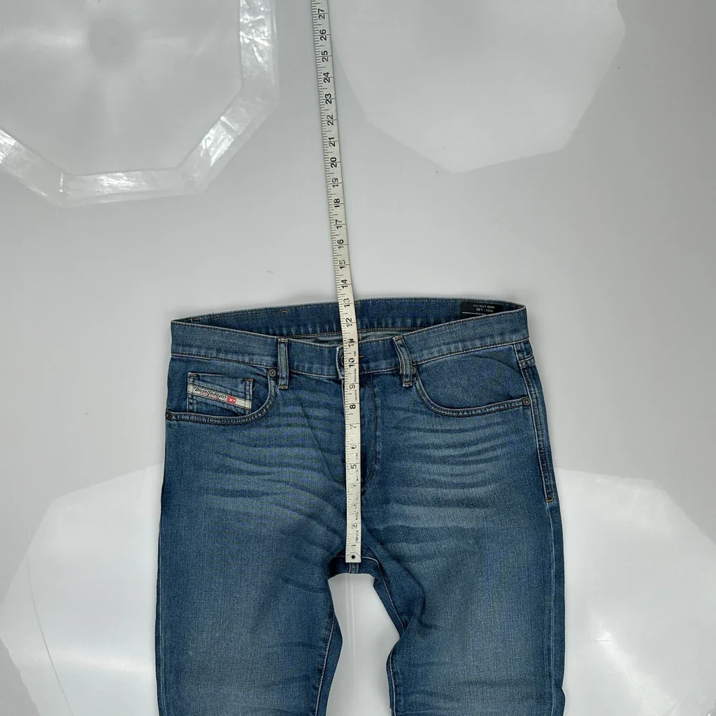Diesel Slim Fit Jeans - 35W 30L Blue Cotton - Image 4