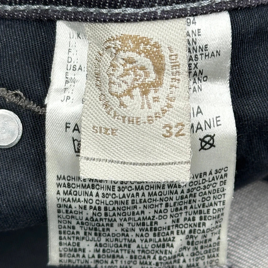 Diesel Slim Fit Jeans - 34W 31L Dark Wash Cotton - Image 6