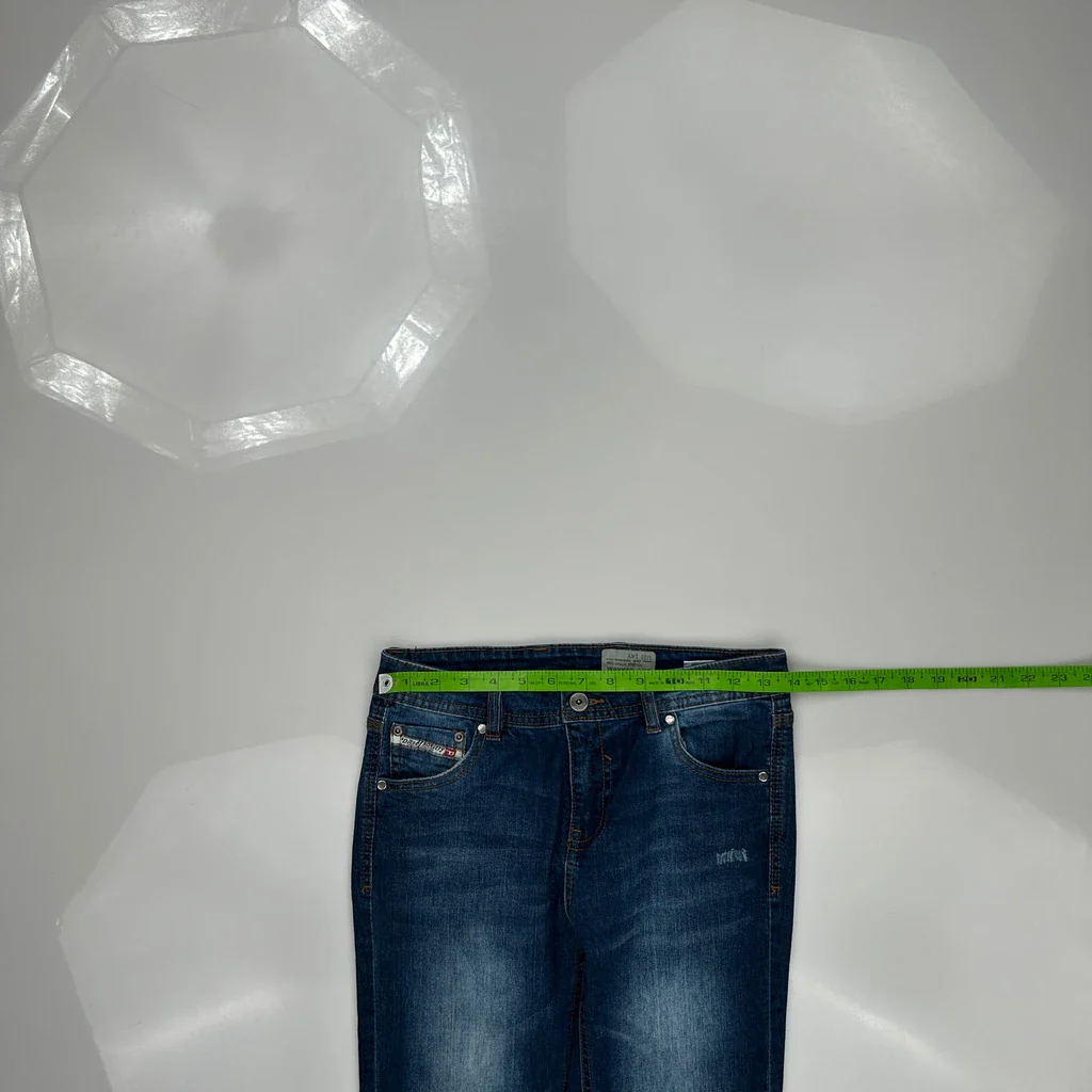 Diesel Skinny Jeans - 28W UK 6 Blue Cotton Blend - Image 3