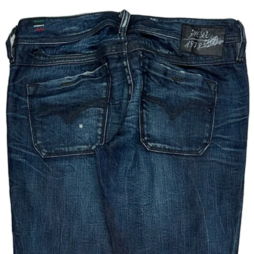 Diesel Slim Fit Jeans - 32W UK 10 Dark Wash Denim - Image 7