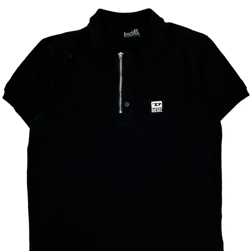 Diesel Polo Shirt - Medium Black Cotton - Image 5