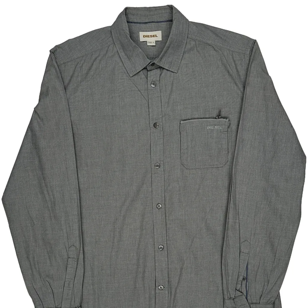 Diesel Shirt - Large Grey Cotton - Image 4