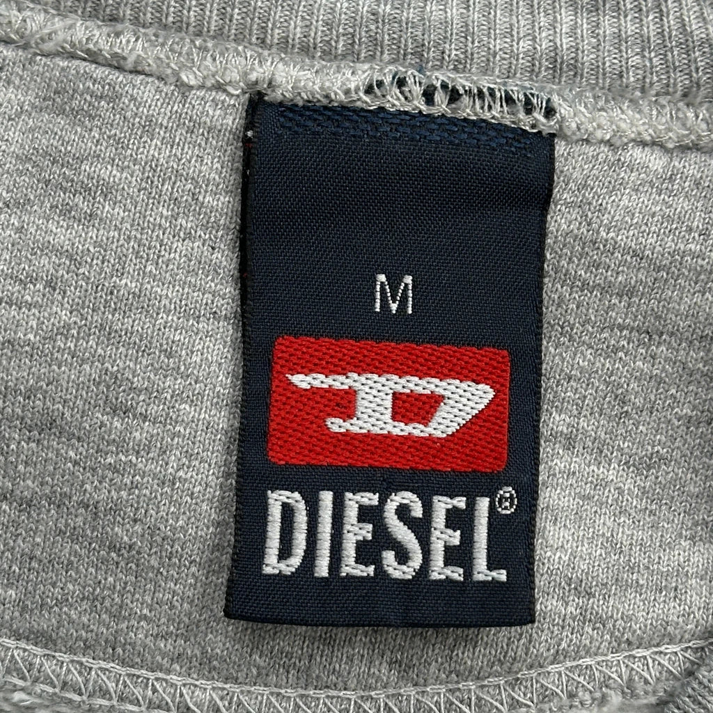 Diesel Spellout Sweatshirt - Medium Grey Cotton - Image 3